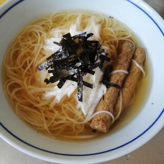 長芋とじゃこ天のにゅうめん